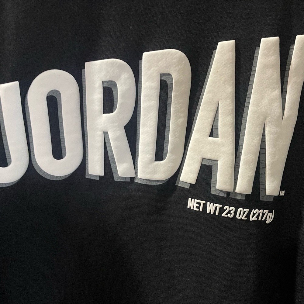 Jordan Black Sweatshirt with White Graphics